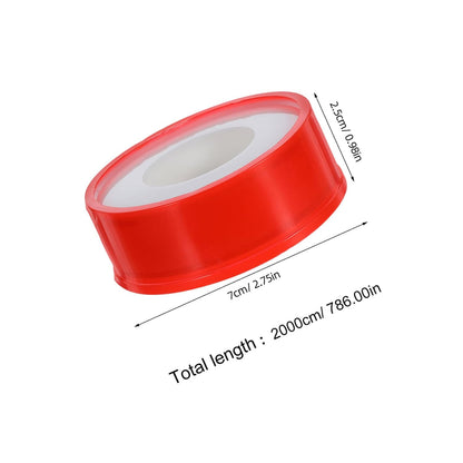 10 Rolls PTFE Plumbers Thread Seal Tape for Water and Gas Leak Repair, Thickened 20m X 15mm X 0.1mm Pipe Leak Sealant Tape for Bathroom Garden Kitchen Plumbing