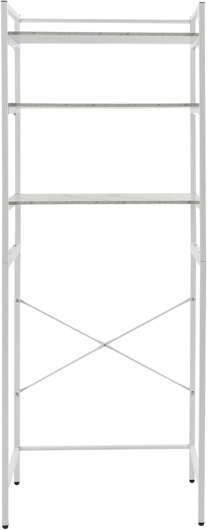 Over The Washer and Dryer Storage Shelf, 3-Tier Floor-Standing Storage Rack Metal Utility Organizer for Laundry Room Bathroom Kitchen