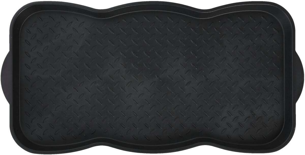 Kohler 15x30 Black Recycled Plastic Contoured Boot Tray - 1 Each