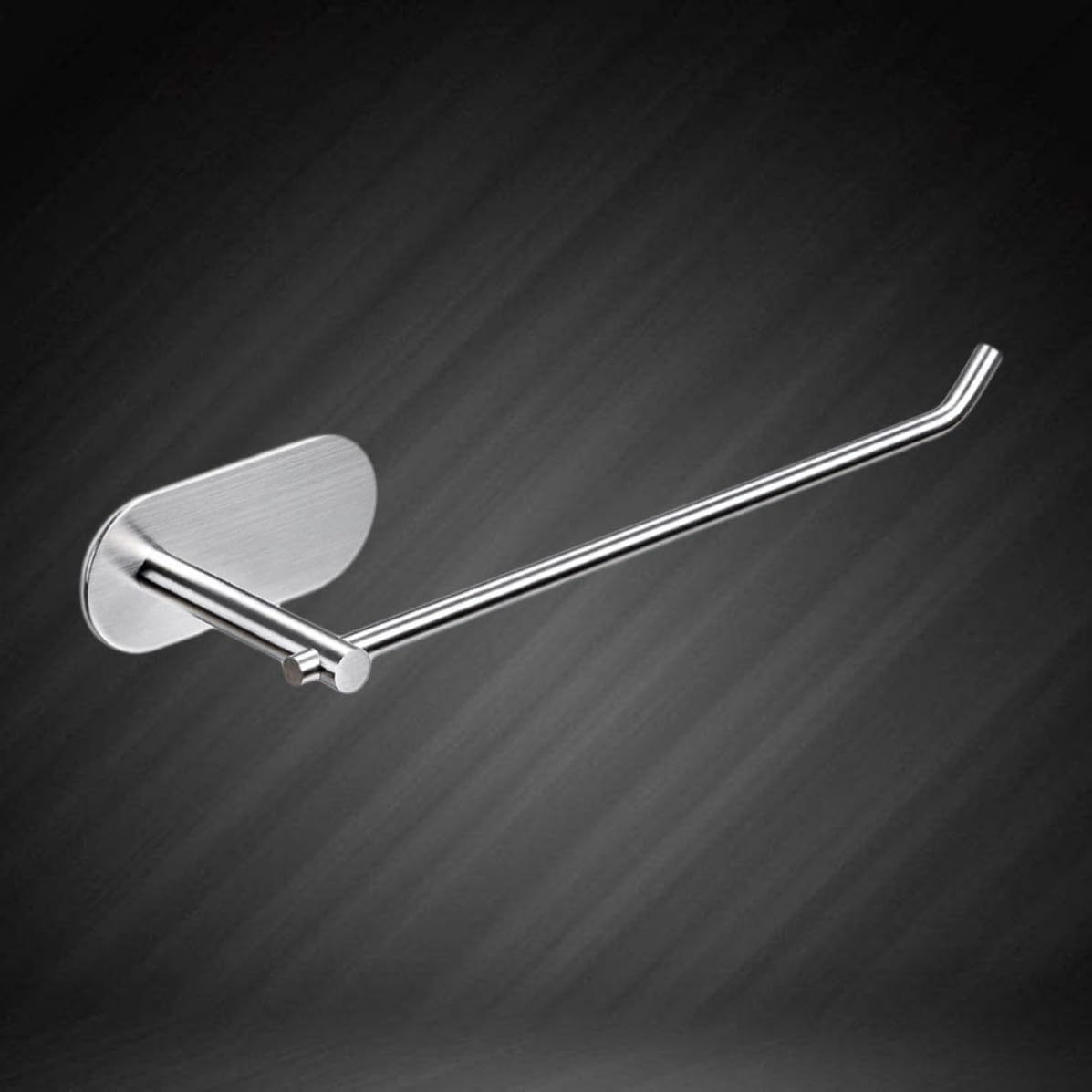 Homoyoyo Self-Adhesive Towel Rack 304 Stainless Steel Heavy-Duty Towel Bar for Kitchen Tools and Cleaning Rags, Silver Wall-Mounted Dish Cloth Holder