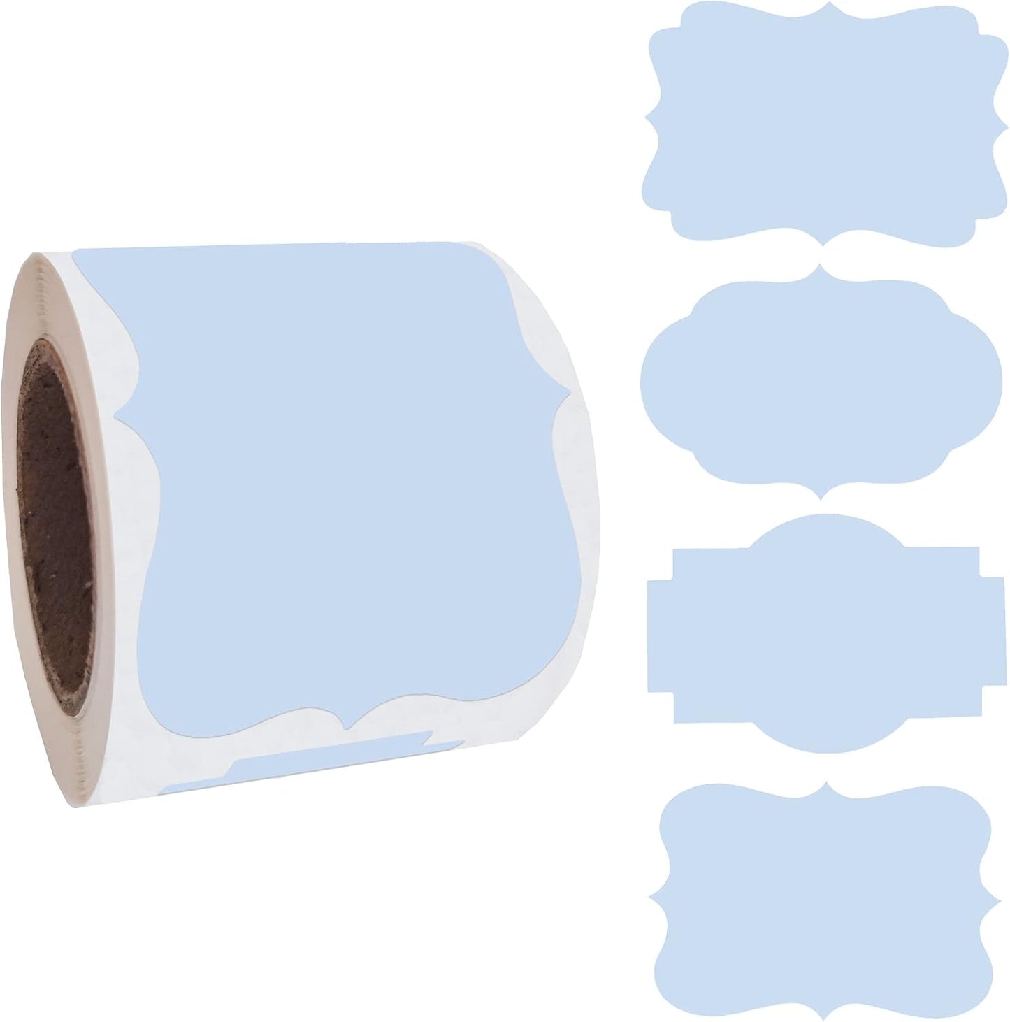2" x 3" Kraft Label Stickers Writable Gift Labels, 200PCS Self-Adhesive Brown Labels for Essential Oil Bottle, Jars, Food Storage or Gift Decoration