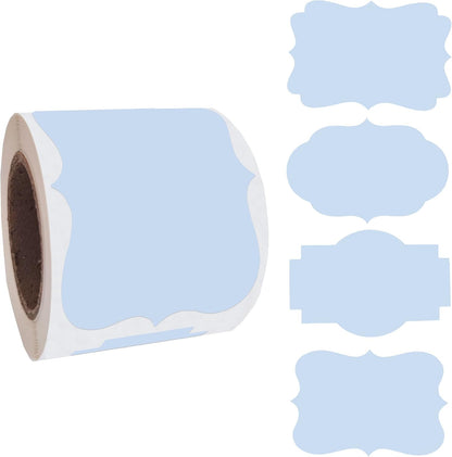 2" x 3" Kraft Label Stickers Writable Gift Labels, 200PCS Self-Adhesive Brown Labels for Essential Oil Bottle, Jars, Food Storage or Gift Decoration