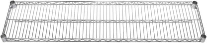 Shelving Inc. 12" d x 30" w Chrome Wire Shelving with 2 Tier Shelves, Weight Capacity 800lbs Per Shelf