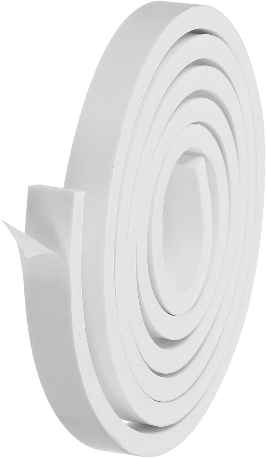 PATIKIL Weather Stripping Door Seal Strip, 3/8 Inch x 1/4 Inch x 32 Ft Self Adhesive Soundproof High Density Foam Tape Insulation for Door Window Air Conditioning, White - Colors A