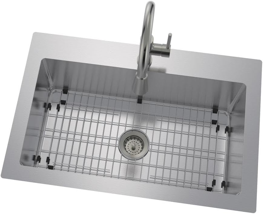 3.5" Kitchen Sink Deep Cup Drain Strainer with Rustproof Gasket | 304 stainless steel| Deep cup holds more debris| Leak-proof rubber gasket | Fit 3.5" standard kitchen sinks with mounting nut