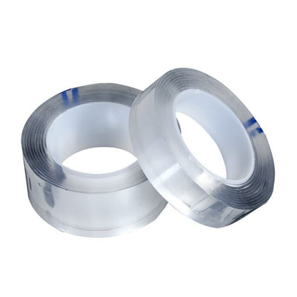 Simple and Practical Washable Nano Double Sided No-Trace Grip Glue Transparent Adhesive Reusable Tape (1 Meter)
