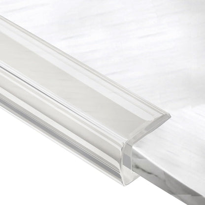Clear Edge Banding U-Shape Edge Trim Transparent Sealing Strips Glass Tables Edge Protector Scratch-Proof Channel Edge Trim for 0.02-1inch Thick(2m-6.5ft 2-3mm(0.08-0.12in))