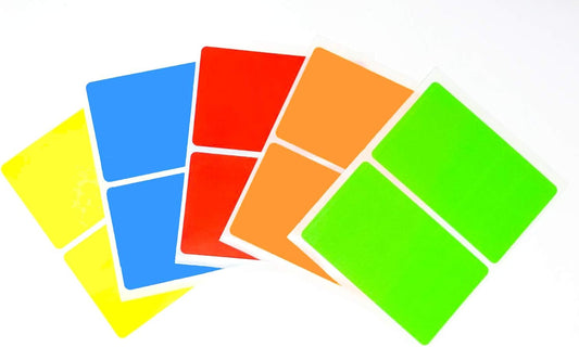 Tag-A-Room Color Coded Labels 2" x 3" Blue Stickers 50 Count