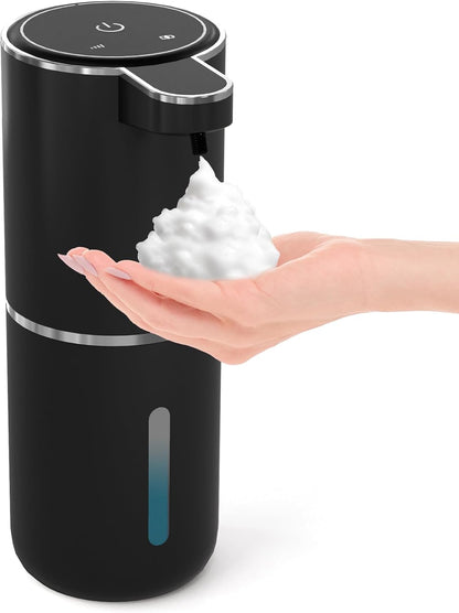 2 Pack Automatic Foaming Soap Dispenser,Touchless Foam Soap Dispenser,12.8oz Rechargeable Wall Mounted Smart for Bathroom and Kitchen Dish Soap,Easy for Toddlers(White)