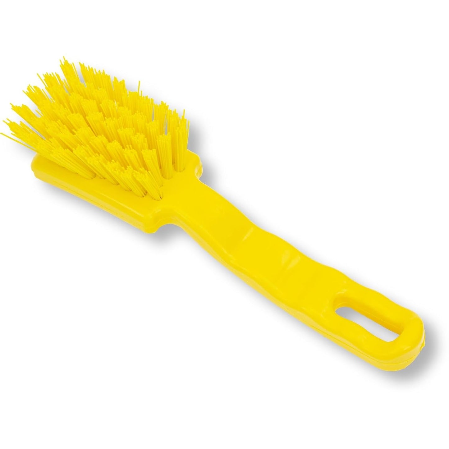 SPARTA 41395EC09 Plastic Scrub Brush, Detail Brush, Kitchen Brush With Hanging Hole For Cleaning, 7 Inches, Green