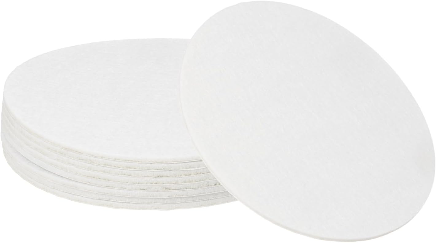 uxcell 32Pcs Non Slip Furniture Pads, 3" Round Self Adhesive Felt Bumpers Noise Reducing Furniture Feet Floor Protector for Chairs Tables Furniture Legs (White 0.2" Thick) - Colors B