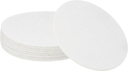 uxcell 32Pcs Non Slip Furniture Pads, 3" Round Self Adhesive Felt Bumpers Noise Reducing Furniture Feet Floor Protector for Chairs Tables Furniture Legs (White 0.2" Thick) - Colors B