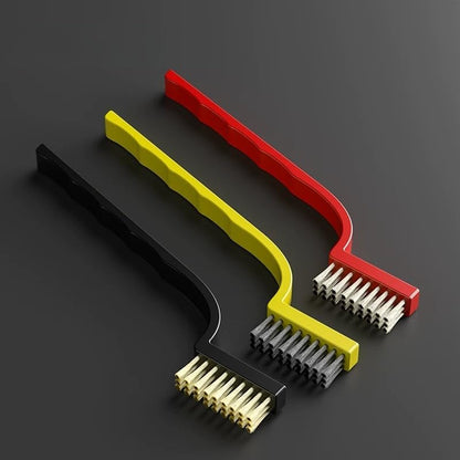 Stainless Steel Wire Brush Set, Kitchen Cleaning, Rust Removal, 3 Pcs | Stainless Steel Bristles, Rust-Resistant, Ergonomic Handle, 3 Assorted Sizes, Multi-Surface Safe
