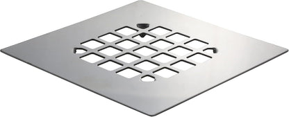 Danco Snap-in Shower Drain Cover with in-Drain Hair Catcher, 4-1/4" Round, White Strainer, (10533)