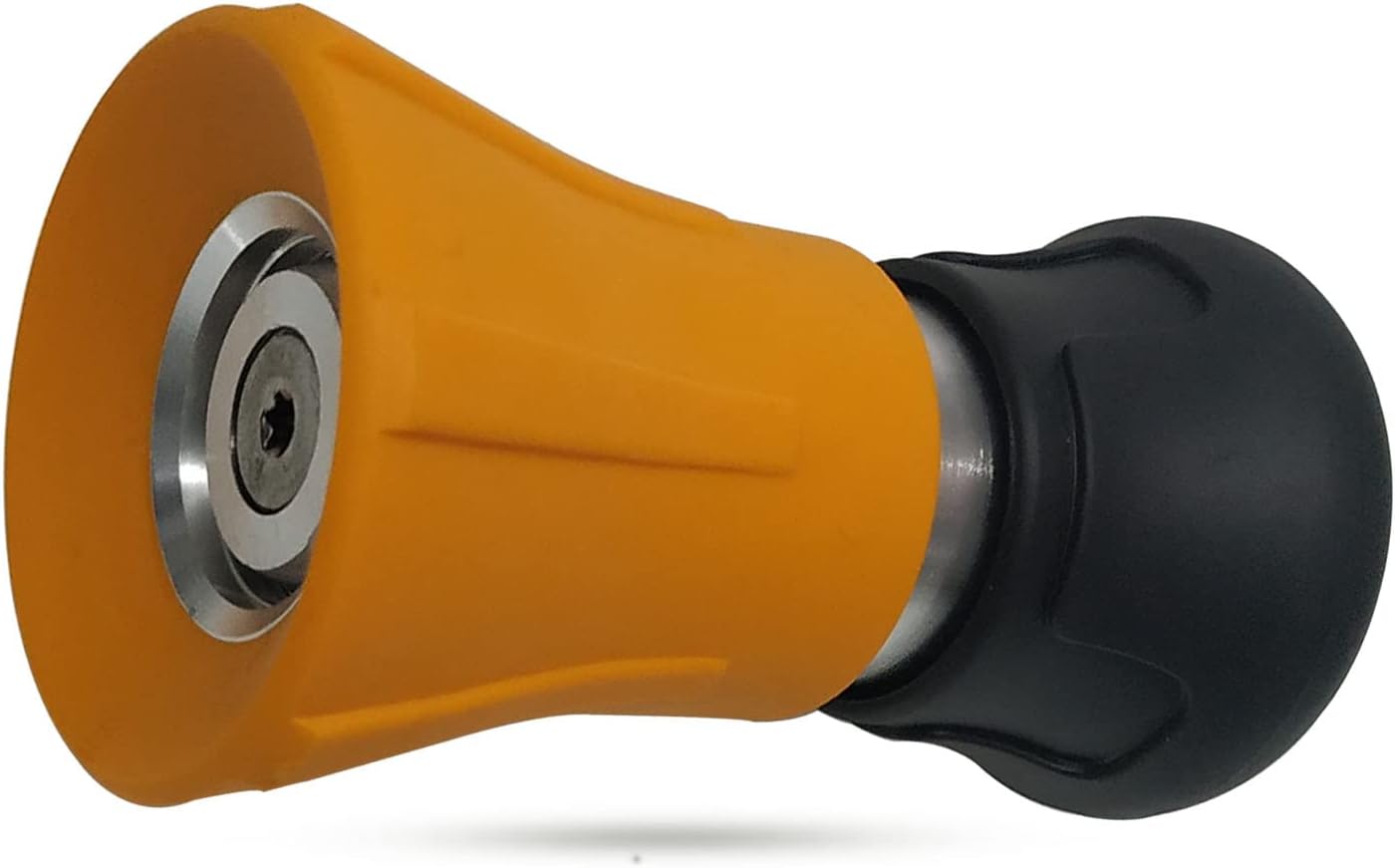 Fireman Style Hose Nozzle - Heavy Duty Hose Spray Nozzle, Garden Hose Nozzle, High Pressure Sprayer Nozzle to Wash Your Car or Water Your Garden – Leak Proof, Universal Fit Garden Hoses