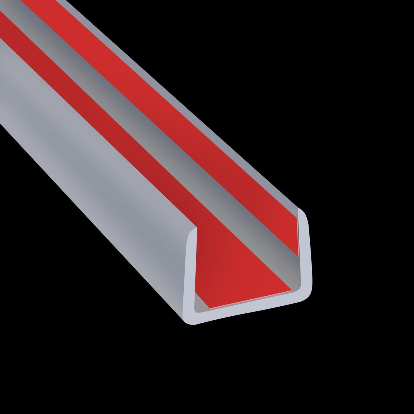 Slimline Cabinet Door Edge Protector, 3/4" Self Adhesive Peel and Stick Rubber Edge Guards, Flexible U Shaped Strips for Kitchen & Garbage Drawer Fronts, Edge Trims for Desks and Shelfves, Black, 10Ft