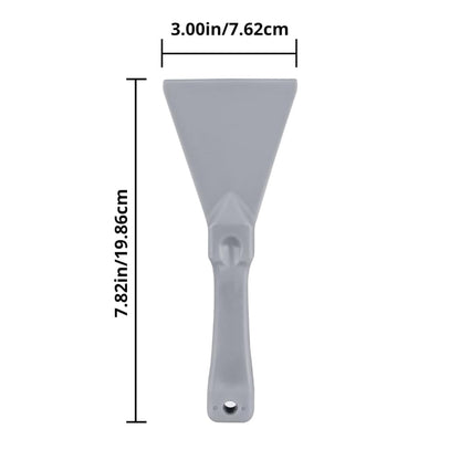SPARTA Polypropylene Scraper Tool Food Safe Scraper for Removing Caked-On Residue in Commercial Kitchens, Plastic, 7.82 x 3 Inches, White