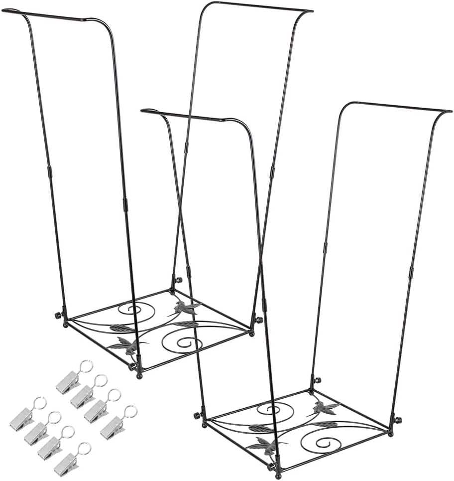 Trash Bag Holder, Metal Garbage Bag Holder, 30-45 Gallon Portable Trash Bag Holder Stand, Multi-use Leaf Bag Holder for Yard, Camping, Party, Wedding