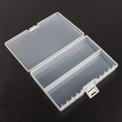 Battery Storage Box,AA Batteries Portable Organizer Box Holds 48 AA Batteries,Insulative Plastic Clear Color