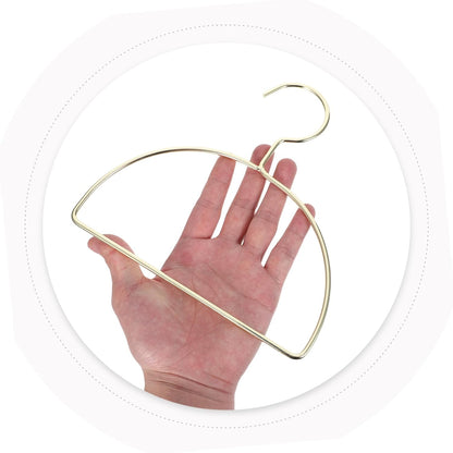 ULTECHNOVO 5pcs Wall-Mounted Scarf Organizer Rack in Golden Iron, Semi-Circle Clothes Drying Hangers for Laundry Room and Bedroom, Space Efficient Design Prevents Slipping for Scarves