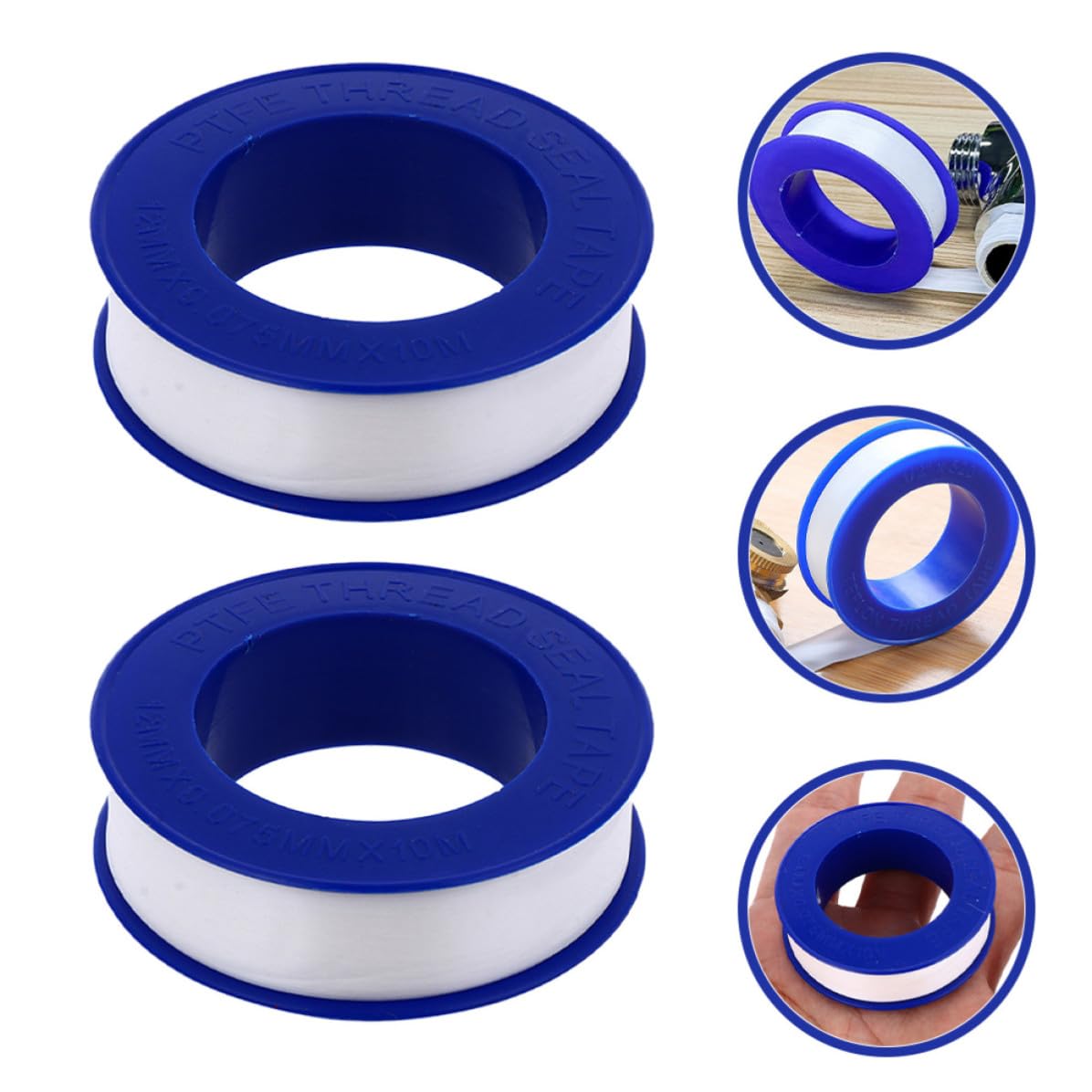 PTFE Thread Seal Tape and Plumbing 12 Rolls High Temperature Resistant Easy to Use, for Pipe Joints and Home Sealing Applications