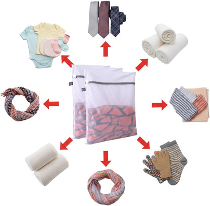 Kimmama Lingerie Bags for Washing Delicates, Mesh Laundry Bag for Delicates | Delicate laundry bag, for clothes, face mask, tie, scarf, socks, stockings, shirts, small toys, 3S