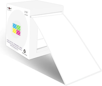 PARLAIM 3 X 5 Inch Rectangle Adhesive Color Coding Stickers,Square Inventory Stickers -250 Per Dispenser Box (Fluorescent Green)