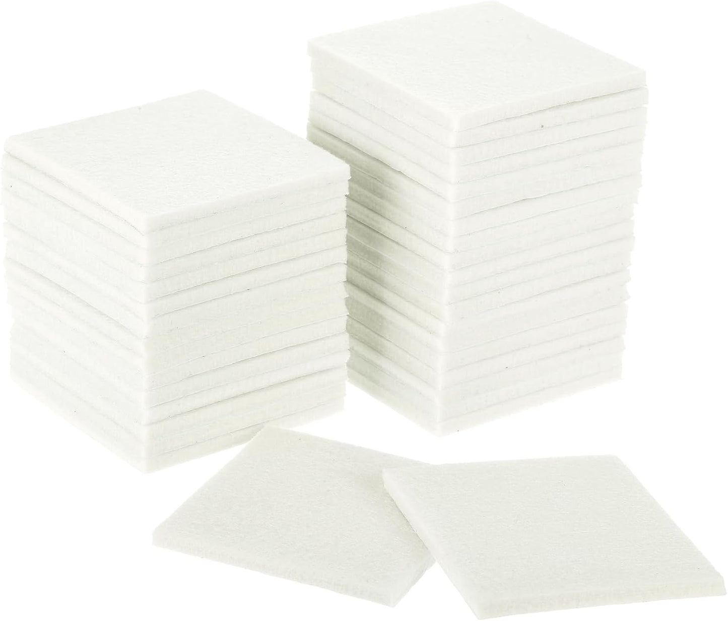 uxcell Furniture Pads, 36Pcs 1.5" - Square Self Adhesive Felt Furniture Pads, Floor Protectors for Furniture Feet Chairs Legs Hardwood Floors (Black)