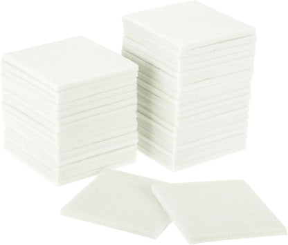 uxcell Furniture Pads, 36Pcs 1.5" - Square Self Adhesive Felt Furniture Pads, Floor Protectors for Furniture Feet Chairs Legs Hardwood Floors (Black)