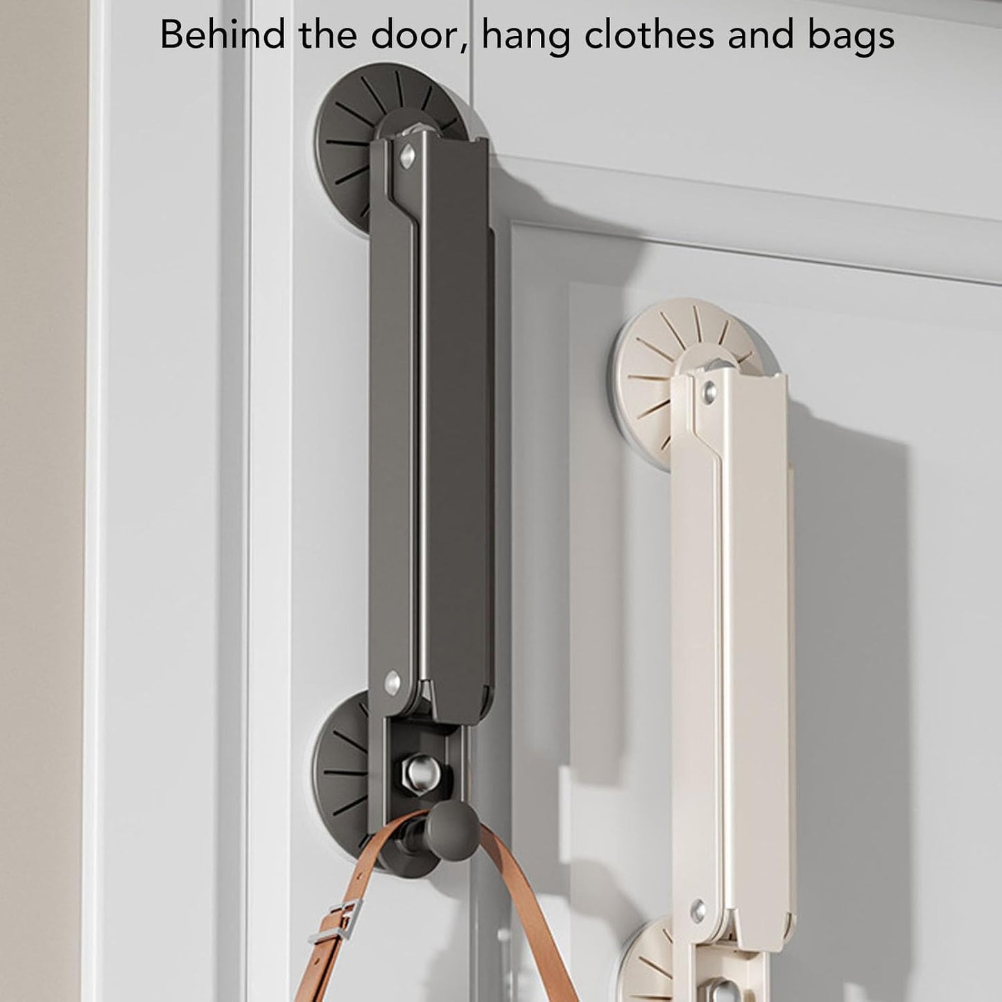 Wall Mounted Drying Rack with Extendable Heavy Duty Design. Ideal for Laundry Rooms, Bathrooms, and Balconies. Space Saving Storage Solution for Towels and Clothing (White)