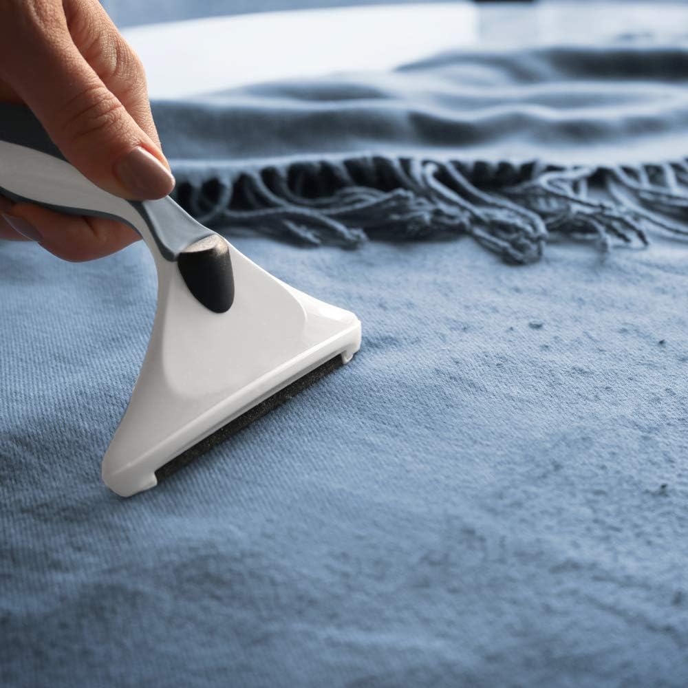 GLEENER Battery-Free 4-in-1 Fabric Shaver & Lint Brush | Ultimate Fuzz Remover | Adjustable Depiller Lint Remover for Clothing & Furniture (Slate Blue)