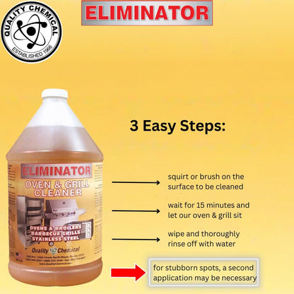Quality Chemical Oven Cleaner & Grill Cleaner - Heavy-Duty/Fast Acting & Easy to Use/Degreaser/Heavy Duty Oven Cleaner/Best Oven Cleaner/Made in USA - 128 oz (Pack of 2)