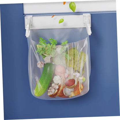 PRETYZOOM Wall Mounted Trash Bag Holder Rack Multi-Functional Foldable Kitchen Garbage Bag Stand Holder for Sink No Drill Installation