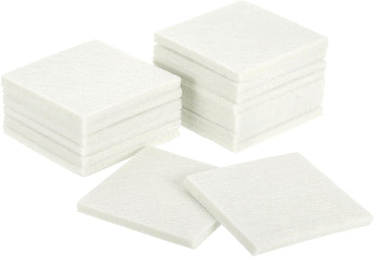 uxcell Furniture Pads, 16Pcs 2.5" - Square Self Adhesive Felt Furniture Pads, Floor Protectors for Furniture Feet Chairs Legs Hardwood Floors (Brown)