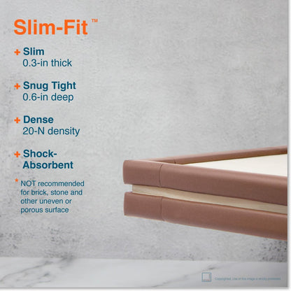 Roving Cove Slimfit Corner Edge Protector for Baby Proofing (Small 15ft Edge 4 Corners), Furniture Safety Bumper Guard, Soft NBR Rubber Foam, 3M Adhesive, Oyster White (Off White)
