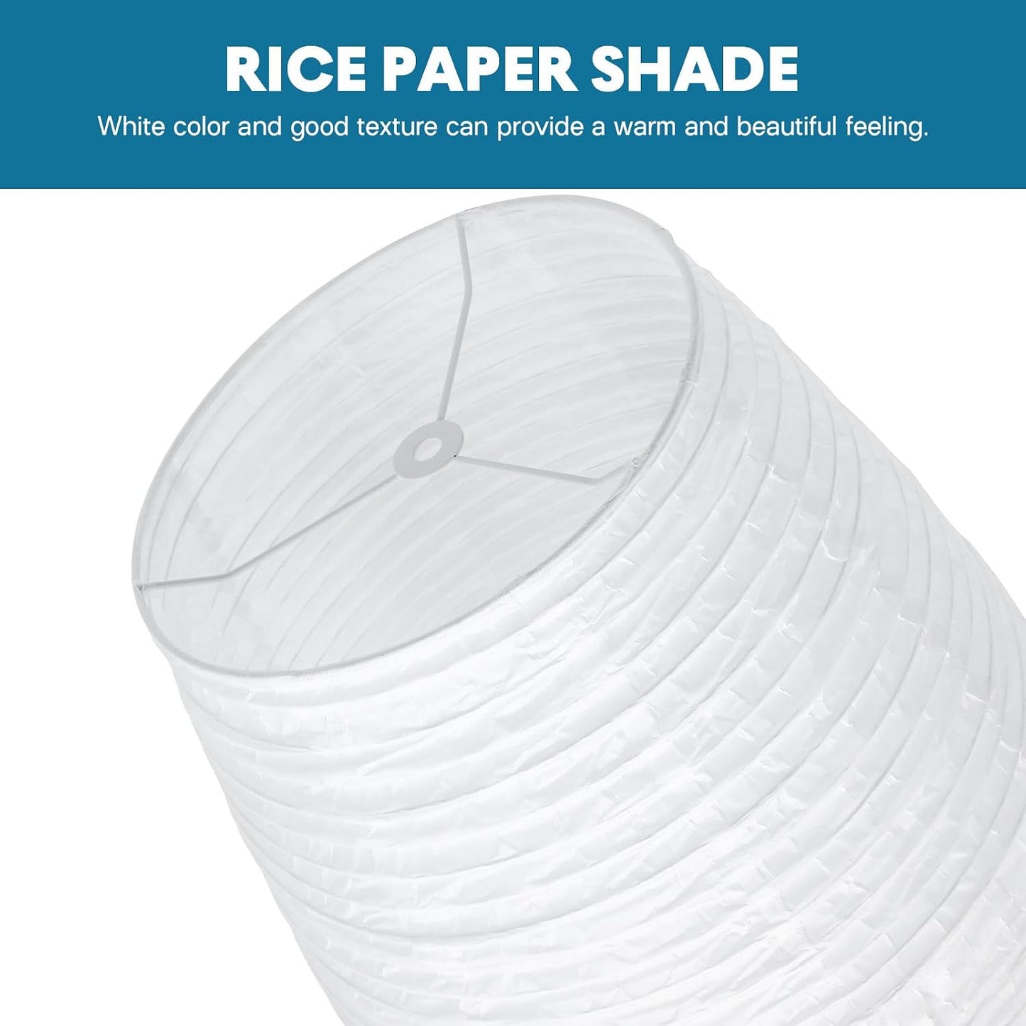 Toyvian Paper Floor Lamp Shade Replacement, Modern Tall White Foldable Rice Paper Cover Nordic Style Minimalist Standing Lamp Shade for Living Room Bedroom (43.3×12.6×7.8inch)