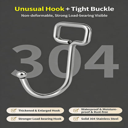 Wall Hooks for Hanging, Heavy Duty Adhesive Hooks, 100lbs Weight Capacity, Waterproof Transparent Sticky Hooks for Towels, Keys, Pictures, Bathroom, No Nails Needed(30 Pieces) (30)