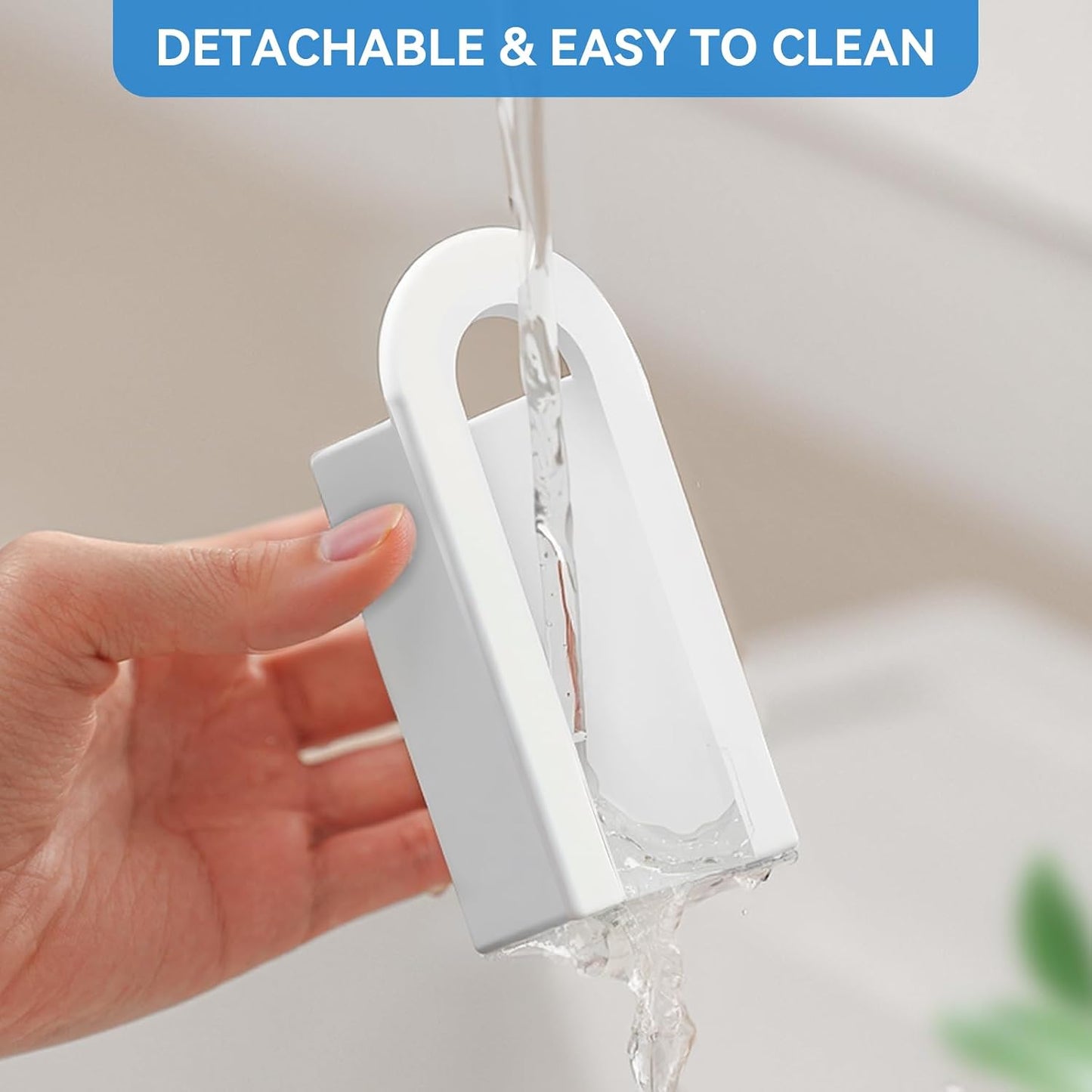 MOPMS Electric Toothbrush Holders, Wall Mounted Tooth Brushing Holder for Bathroom, Self Adhesive Electric Toothbrush Organizer Space Saver (2Pcs Clear)