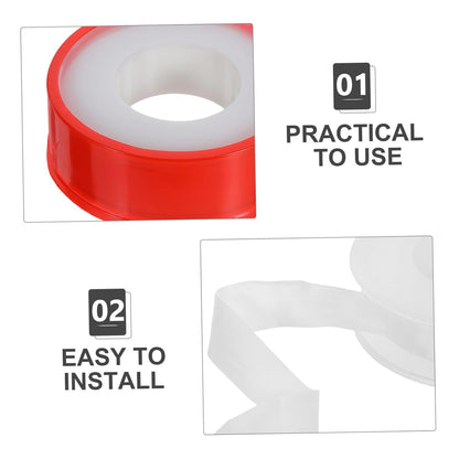10 Roll PTFE Thread Seal Tape for Plumbers Pipe Leak Repair Waterproof Pipe Sealant Tape High Temperature Resistance and Residential Repairs