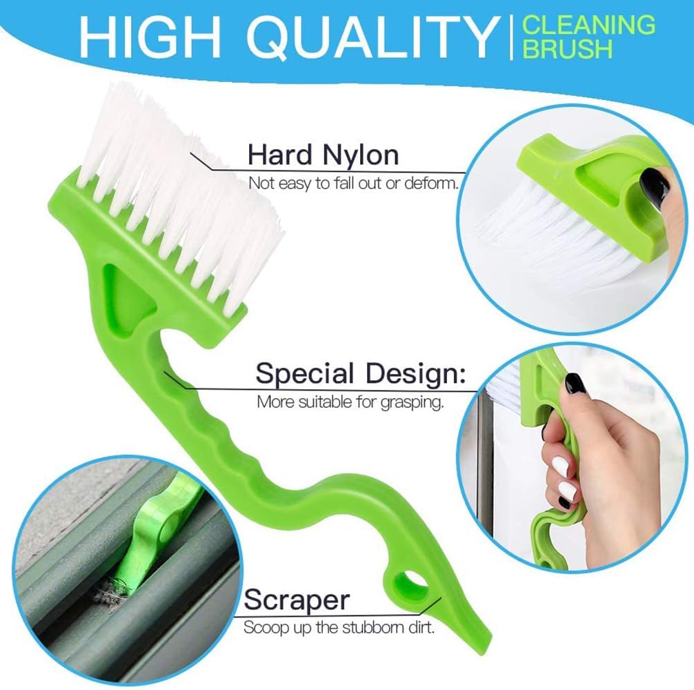 18Pcs Crevice Gap Cleaning Brush,Door Window Track Groove Corner Crevice Cleaning Brushes for Cleaning Window Grooves, Bathroom, Toilet Corner, Kitchen, Faucet, Sink