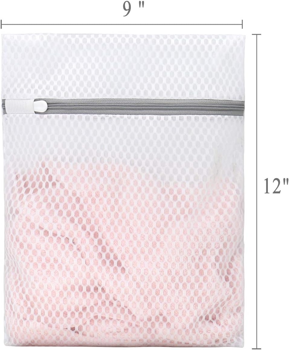 Muchfun 3Pcs Durable Honeycomb Mesh Laundry Bags for Delicates 16x20 Inches | (3 Large)