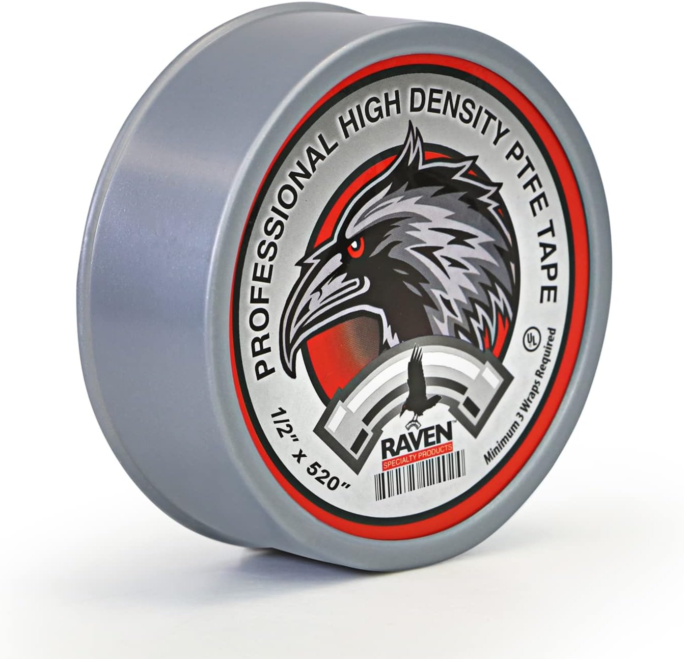 Supply Giant UUD12520H PTFE Thread Seal Tape Professional Grade, High Density Premium PTFE, Gray 1/2'' x 520 Inch