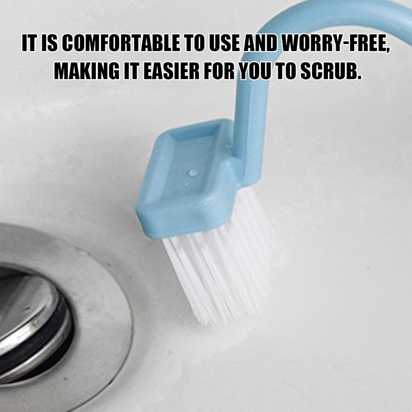 Curved Toilet Brush - Under Rim Toilet Bowl Brush - Toilet Rim Brush | Soft Bristle Toilet Brush S-Shaped | Angled Toilet Corner Scrubber Soft Toilet Rim Cleaner Multi-Functional for Toilets Kitchens