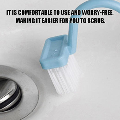 Curved Toilet Brush - Under Rim Toilet Bowl Brush - Toilet Rim Brush | Soft Bristle Toilet Brush S-Shaped | Angled Toilet Corner Scrubber Soft Toilet Rim Cleaner Multi-Functional for Toilets Kitchens