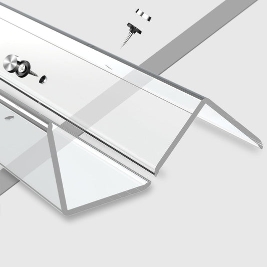 CHIDU Corner Guard, Pre-Drilled Clear Wall Corner Protector with Screws, L-Shaped Thickened Edge Protection for Sharp Wall, Door Frame, Table, Countertop - 4 PCS x 39.3" L x 1.97" W