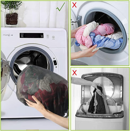 Tenn Well Extra Large Mesh Laundry Bags, 2 Pack 43 x 35 inch Jumbo Delicates Bag for Washing Machine, Large Mesh Bags for Delicates, Coats, Blankets, Bedding, Toys, Pet Items
