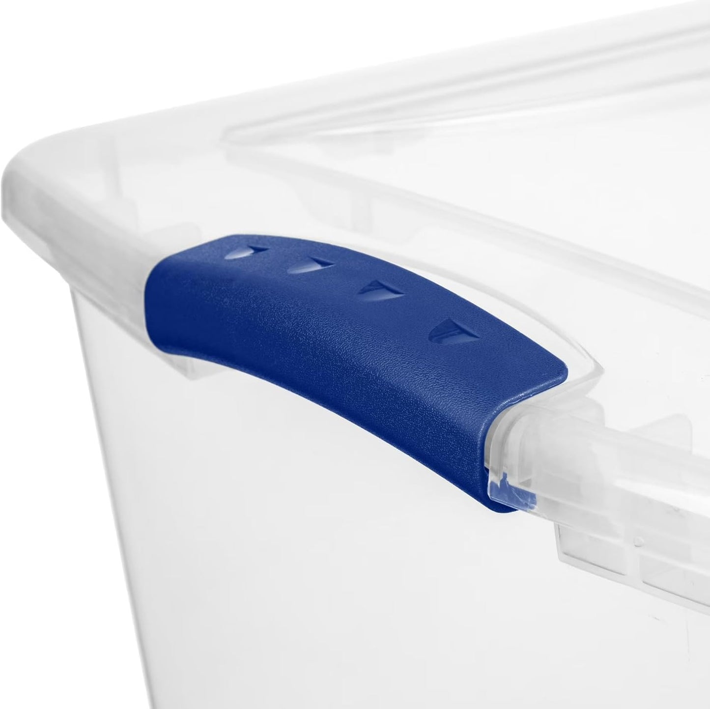 41 Quart Under Bed Storage Bins with Snap-On Lids, 2-Pack, Clear Plastic Stackable Tote Boxes, Closet Storage for Clothes Storage & Bedroom Organization