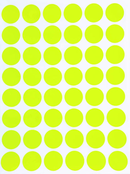 Royal Green Dot Sticker 11/16" Inch (17mm) Colored Labels in Purple - 2400 Pack - Colors B