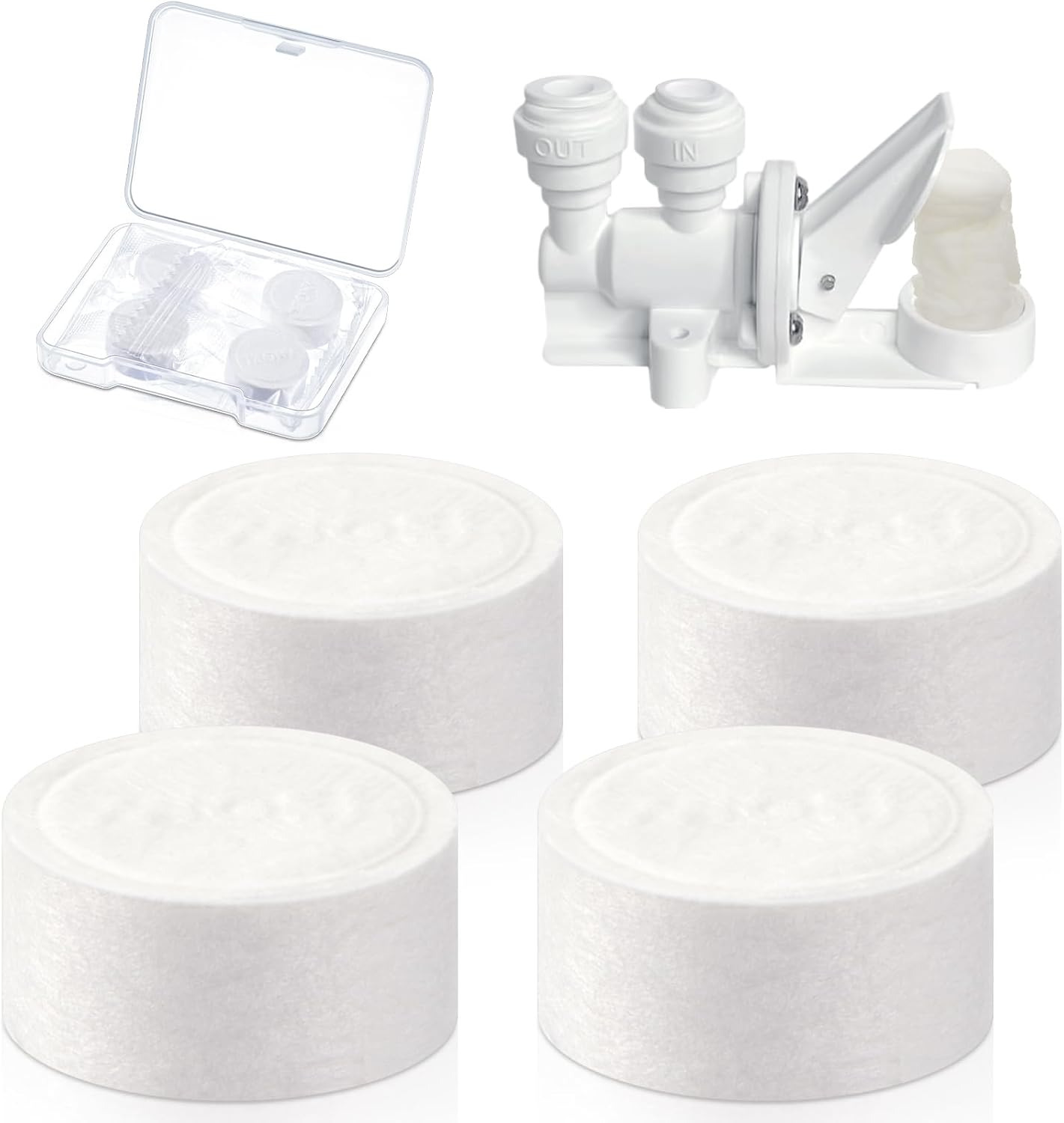 Wonderjune 10 Pcs Replacement Pads for Automatic Leak Detectors in Under Sink Reverse Osmosis Water Filtration Systems 18 mm for Mechanical Leak Detectors