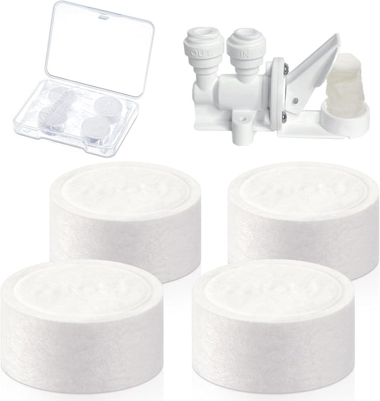 Wonderjune 10 Pcs Replacement Pads for Automatic Leak Detectors in Under Sink Reverse Osmosis Water Filtration Systems 18 mm for Mechanical Leak Detectors